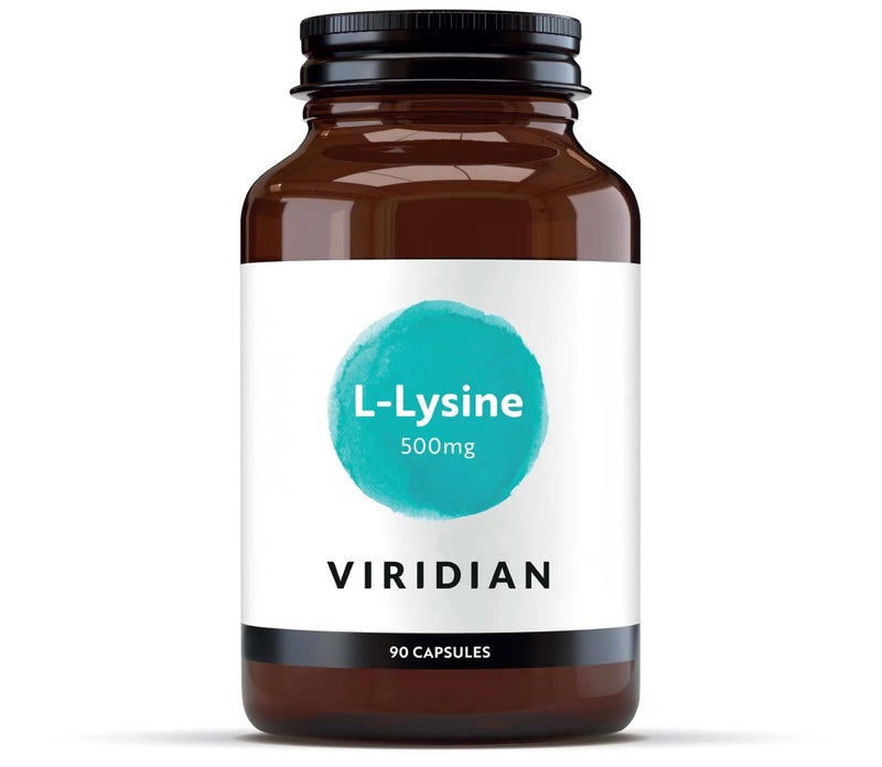 Viridian - L-Lysine 500mg - 90 Veg Caps, Vegan | Essential Amino Acid | Immune Support, Muscle Health, Collagen Production & Skin Health | 100% Active Ingredients | Nutritionist-Formulated